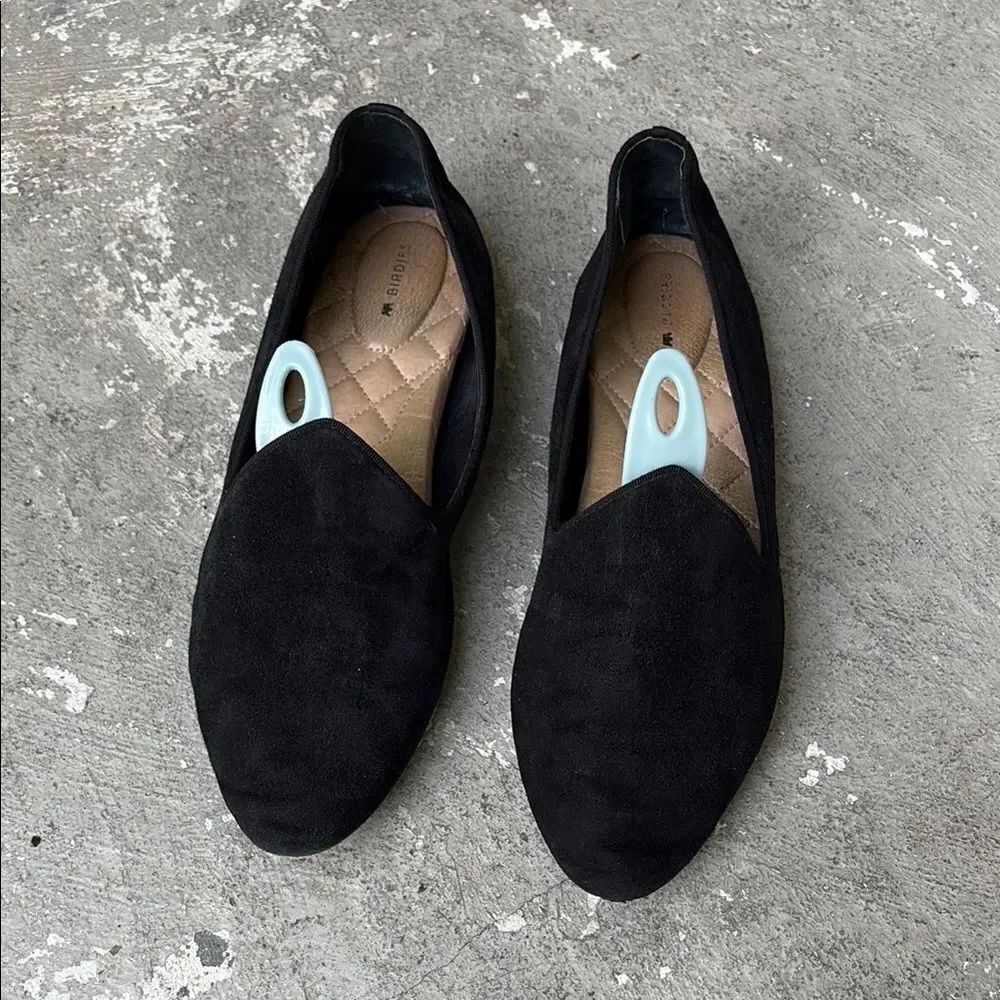 Birdies suede/velvet flats